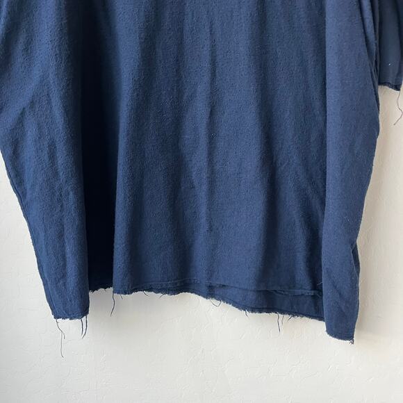 Black Crane Bud Dress Oversized Navy Blue Cotton Tee Dress Size M - Picture 5 of 9